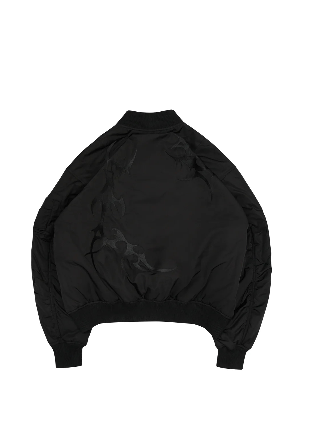CRASH EMBROIDERED BOMBER JACKET BLACK - Image 6