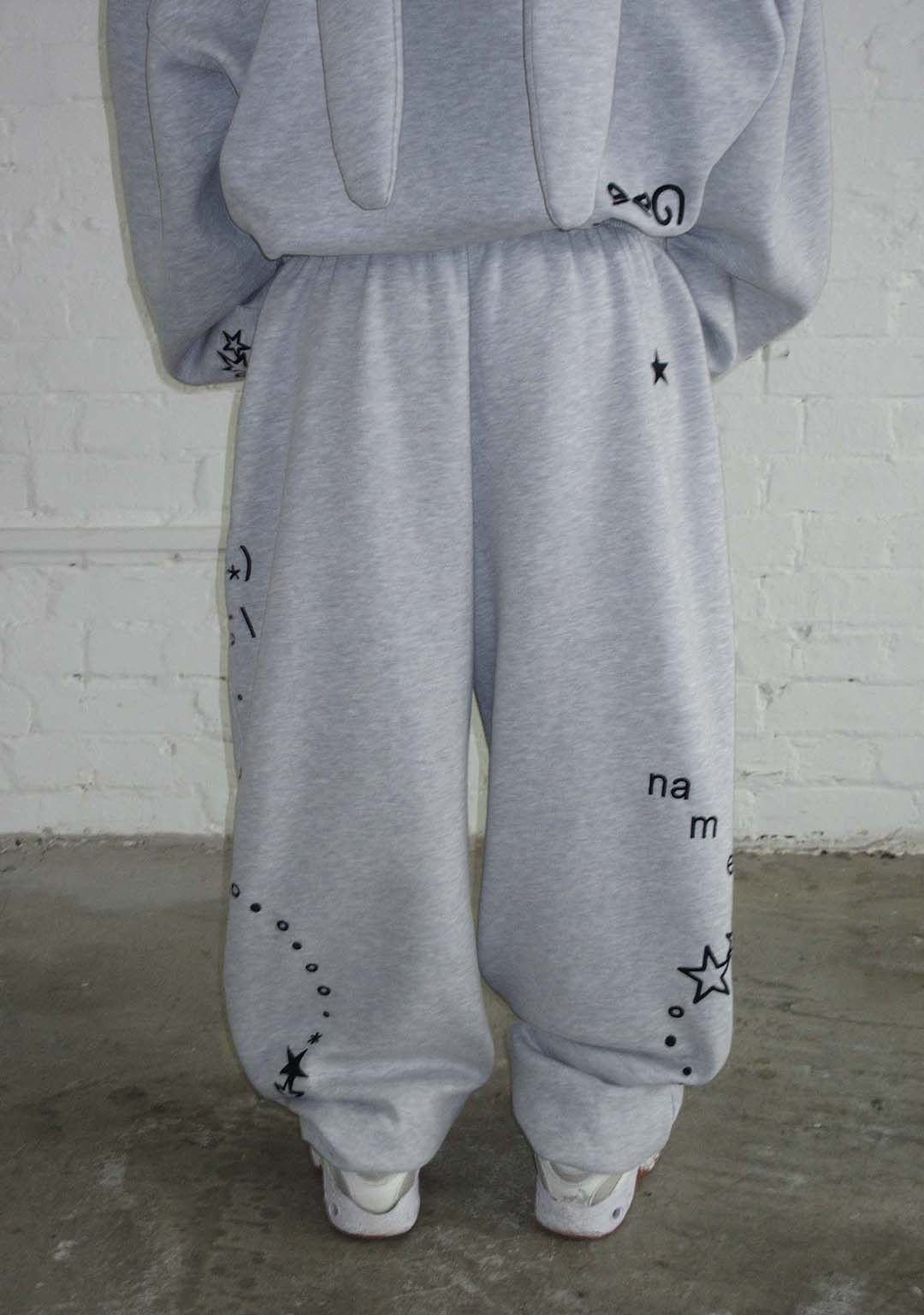 MALFUNCTION SWEATPANTS GREY MARL - Image 4