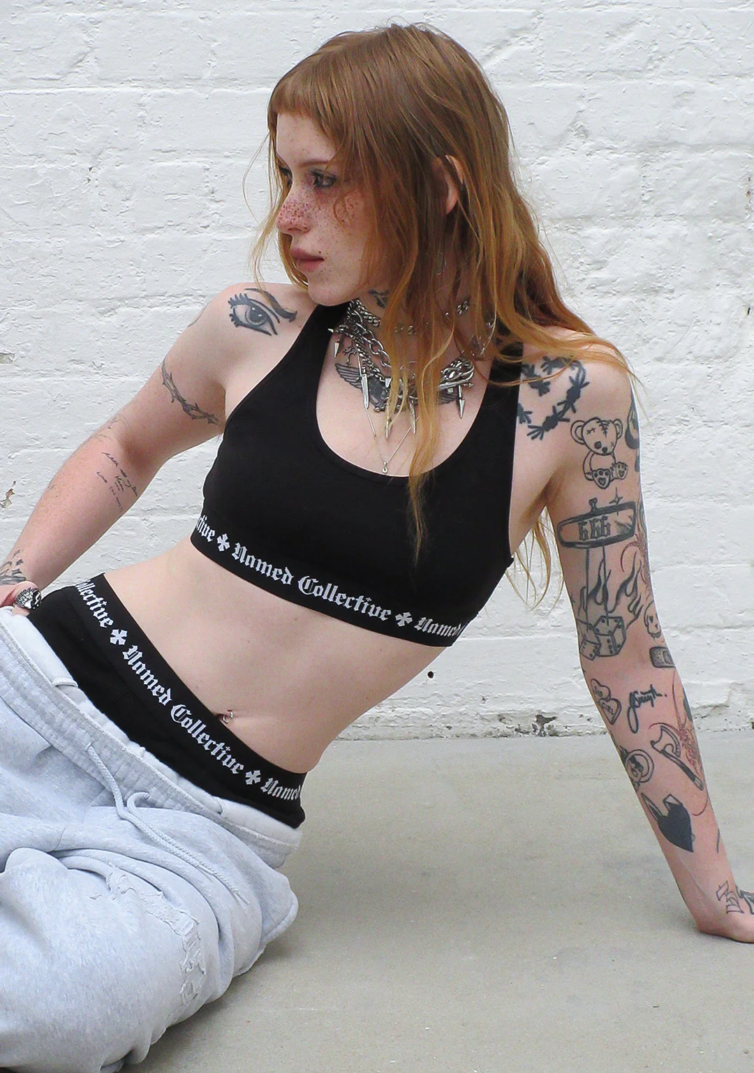 NAMED CLASSICS LOGO RACERBACK BRALETTE BLACK - Image 6